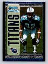 2005 ADAM JONES PAC MAN BOWMAN CHROME ROOKIE CARD RC #132 TENNESSEE TITANS. rookie card picture