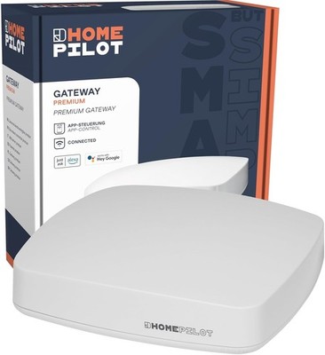 HOMEPILOT Gateway Premium-Zentrale Sprachsteuerung Smart Home Alexa Google App