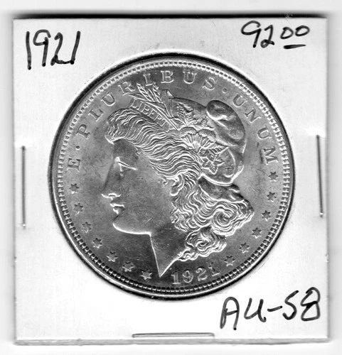 1921 Morgan Silver Dollar - AU
