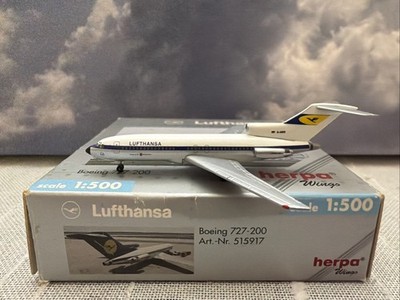 Herpa Wings Lufthansa ''Retro'' B727-100 (NG) ''VERY RARE'' 1/500 ( Wrong Box )