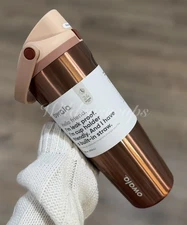 Owala 30oz Freesip Sway In Good Company Metallic Rose Gold Holiday Christmas