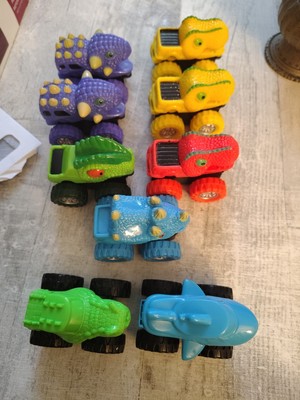 Lot of 9 Spark Create Imagine Dinosaurs Monster Truck Movable Mouth Please Read!