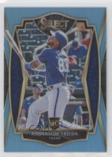2021 Panini Select Premier Carolina Blue Prizm 13/35 Anderson Tejeda #163 0ea4