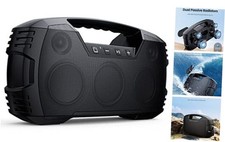 IPX7 Waterproof Bluetooth Speaker, 40W 60 Peak Portable Wireless Black