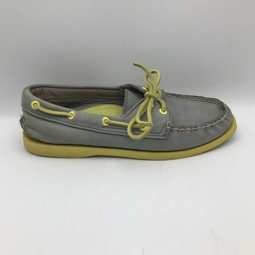 yellow sperry shoes