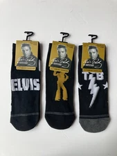 Elvis Presley TCB Taking Care of Business Socks Men Low Cut One Size - 3 Styles