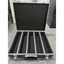 Aluminum Frame Storage Box Lock Case for 100 PCGS NGC Coin Holders Slabs Black