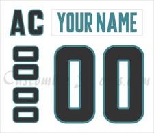 San Jose Barracuda Customized Number Kit For 2022-2023 White Uniform