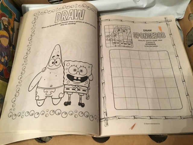 Nickelodeon Spongebob Squarepants Jumbo Coloring & Activity 3 Books in