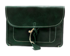 file Folder pocket cow Leather laptop bag Briefcase iPad Case pouch blue 800