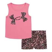 New Under Armour Toddler Girls Tank Top Shorts Set Choose Size 12M
