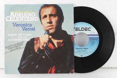 7'' - ADRIANO CELENTANO - Veronica Verrai - Segurio Chi Mi Ama - Teldec 1987