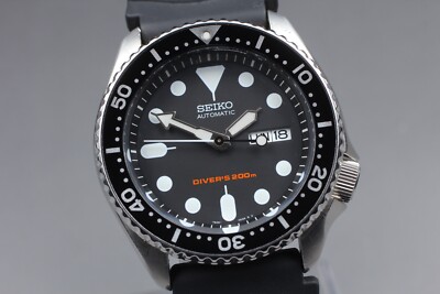 Near MINT] SEIKO Black Boy 7S26-0020 SKX007 Divers 200m Men's AT
