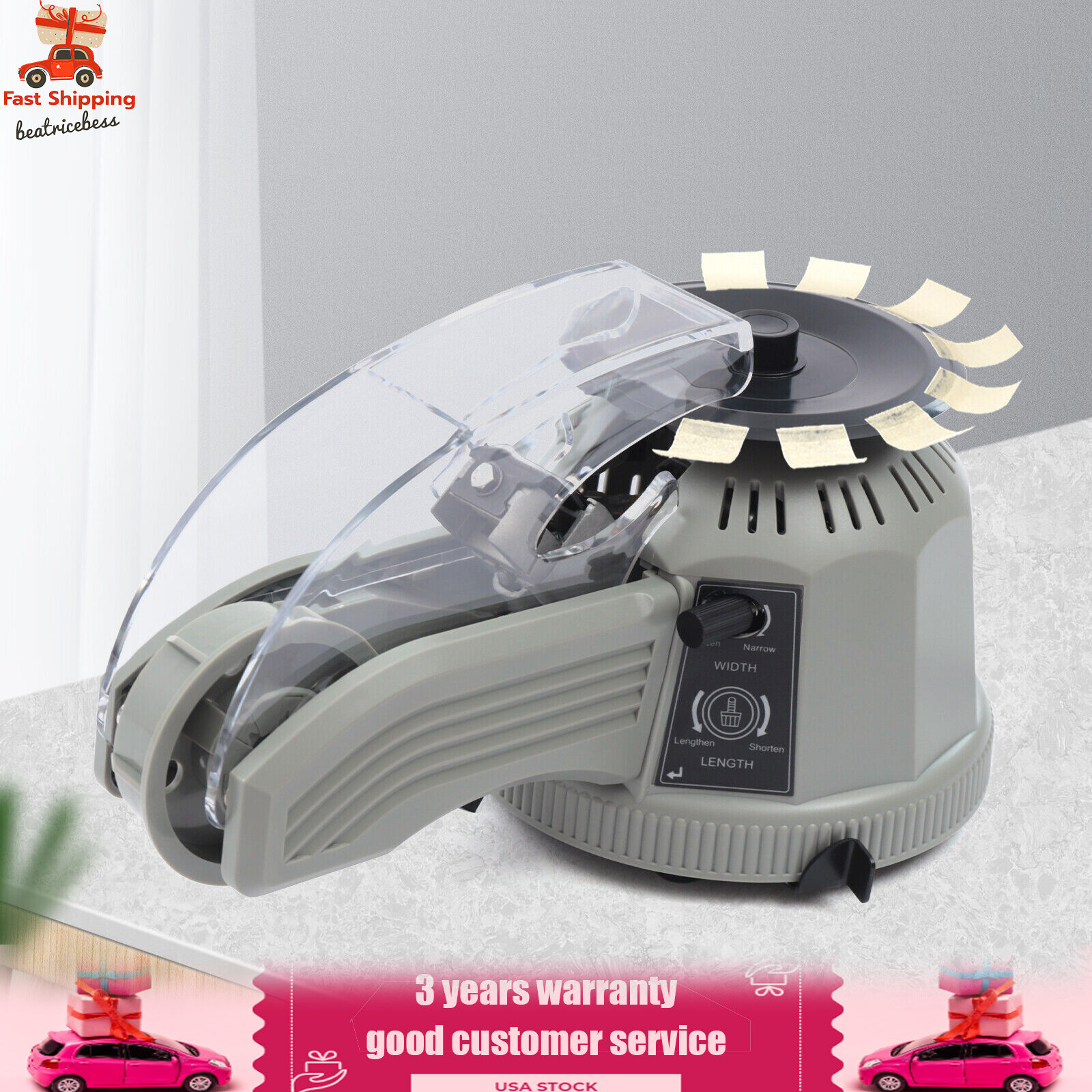 Automatic Tape Dispenser Rotary Disc Tape Cutter Machine Cutting Length 6-60mm-image