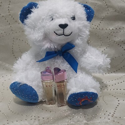 Escada Sentiment Women 0.14 Oz  Eau de Parfumi X2  Comes With Christmas  Bear