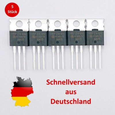 5 x Stück IRFZ44N IRFZ44NPBF  Mosfet  TO-220 Transistor 55V 41A 83W NEU