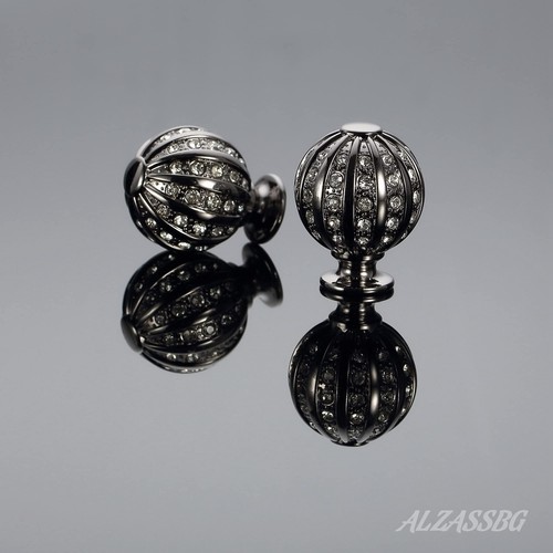 5 Pack Black Nickel Cabinet Knobs 1 Inch27mm Cabinet Hardware Round Crystal K... - Picture 2 of 4