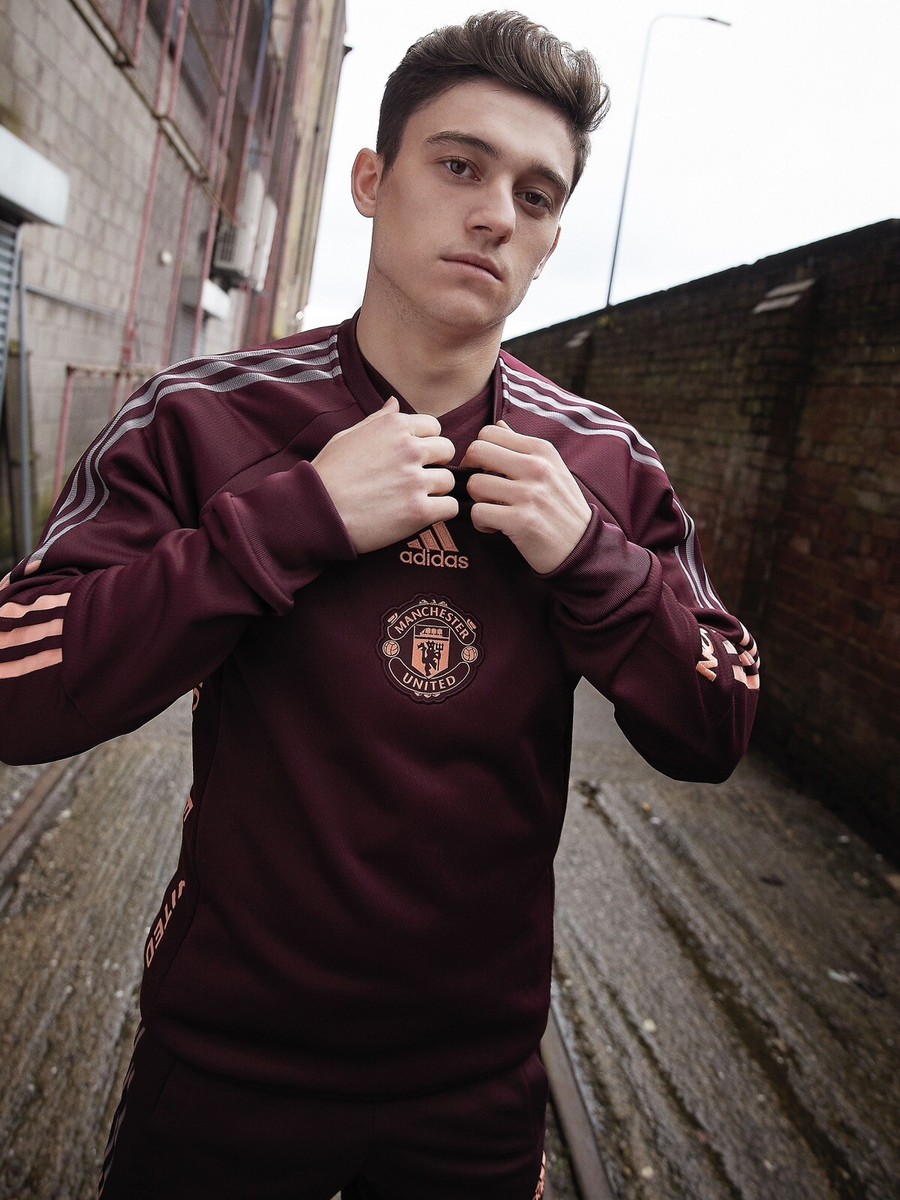MAN UNITED ADIDAS 2020/2021 FOOTBALL TRAINING TRAVEL SWEATSHIRT