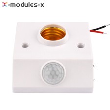 AC110-240V Infrared IR Sensor Lamp Holder Socket Light Bulb 2-6M Motion Detector