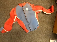 NOS NWOT Jet Ski Wetsuit Top Blue Red Medium