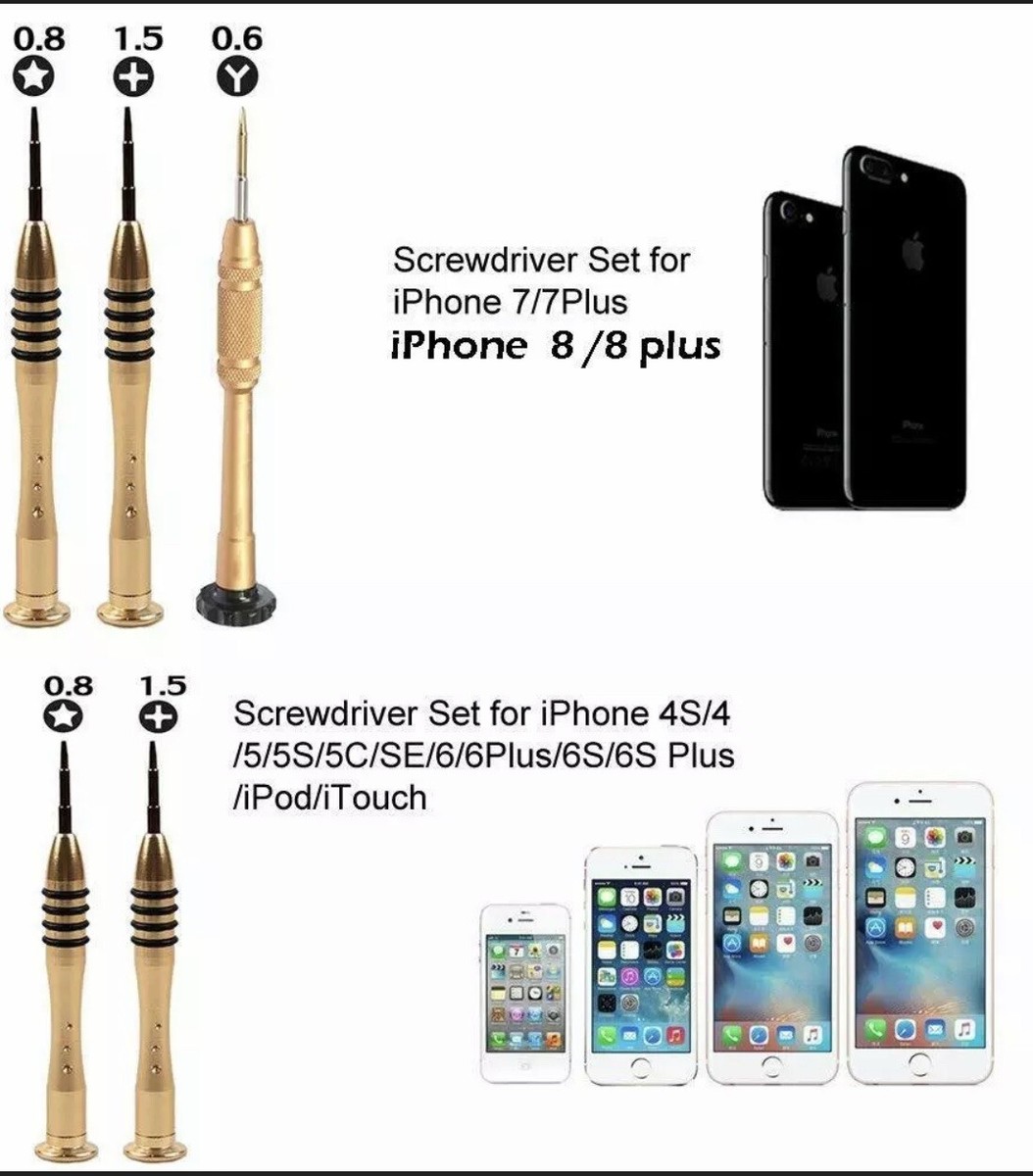 Screwdriver Set Kit For Apple Iphone 8 8 Plus 7 7 Plus 6S 6
