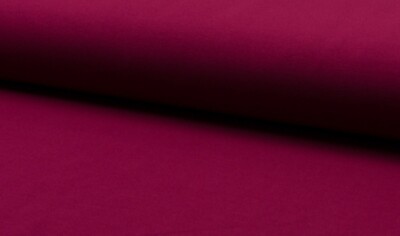 Baumwolle Jersey Stoff, Verhees Textiles, *Öko-Tex Standard 100*, uni, Beere