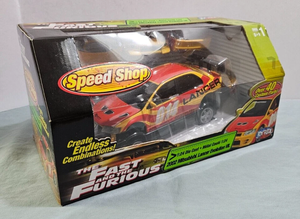 *RARE* FAST & FURIOUS JOYRIDE 1:24 Die-cast 2004 Mitsubishi Red Lancer Evo VII - Image 2 of 4