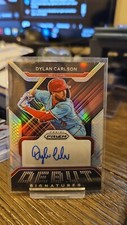 2022 Panini Prizm #DS-DC Dylan Carlson Debut Signatures Silver Prizm Cardinals
