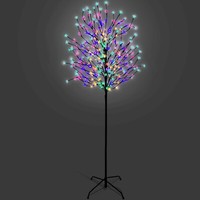 5/6/7 FT Cherry Blossom Tree Pre-Lit Outdoor Christmas LED Lights - Multi Colour
