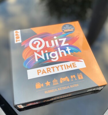 Quiz Night Partytime Rubbeln, Rätseln, Raten, Gesellschaftsspiel, Brandneu 