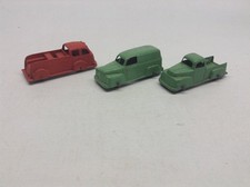 3 Vintage Tootsietoy Panel ,Pickup, And Fire Truck Lot 3.1/4"
