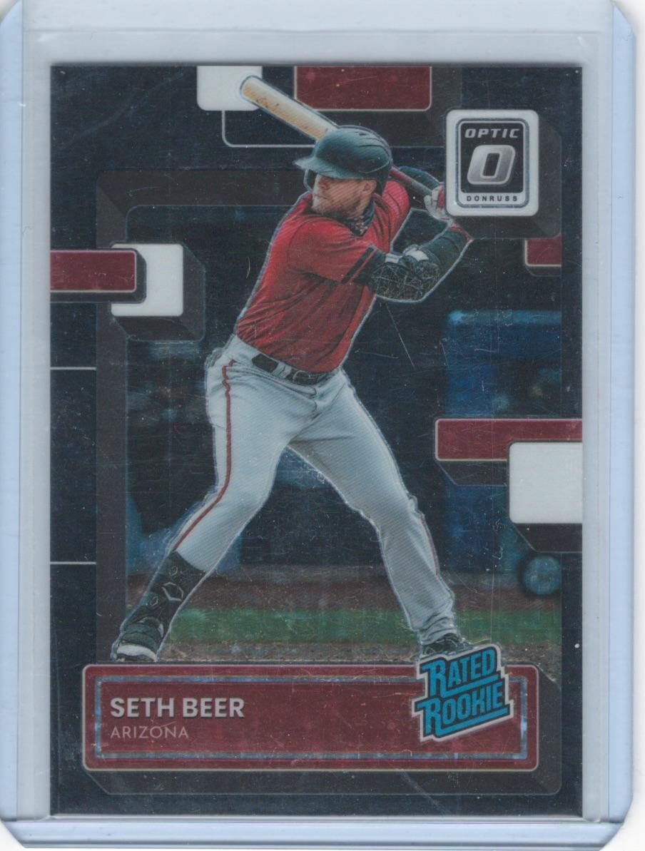Seth Beer 2022 Donruss Optic #58 Black Stars Prizm SN Arizona Diamondbacks #/149
