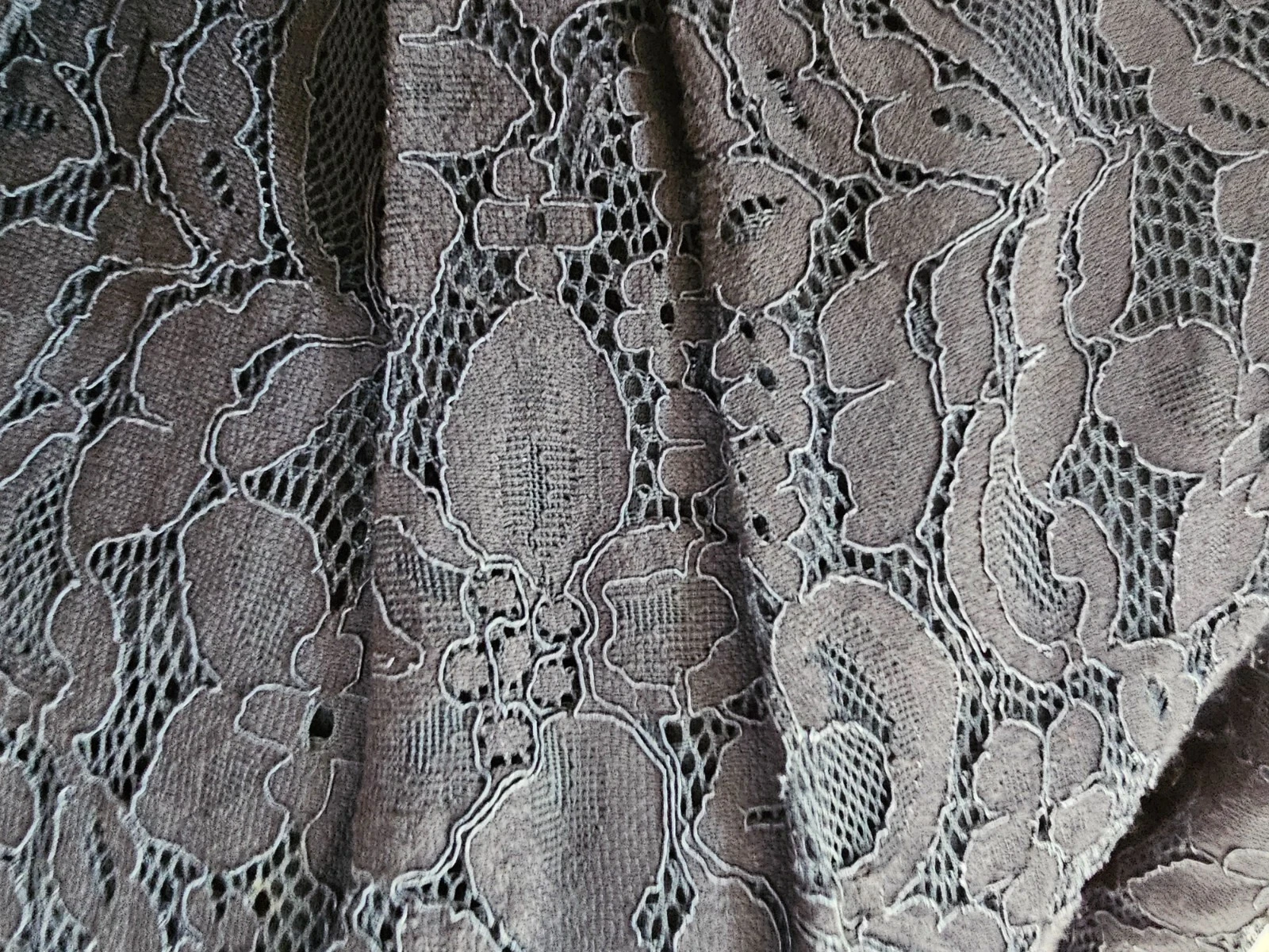 L K Bennett Celine abito midi pizzo blu navy taglia 10 ottime condizioni