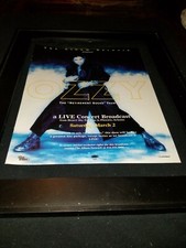 Ozzy Osbourne Retirement Sucks Rare Original Radio Promo Poster Ad Framed!