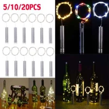 20/10/5X Wine Bottle Cork Shape Night Fairy Lamp Decorate String Light 15/20LED