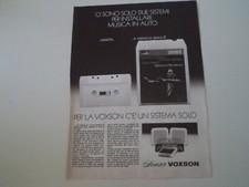 advertising Pubblicità 1972 AUTORADIO VOXSON SONAR