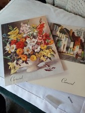 Cunard Queen Mary 2 Menus May 1954