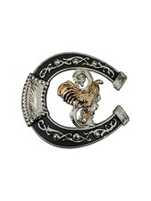 Rooster cowboy western style belt buckle hebilla vaquero Con gallo