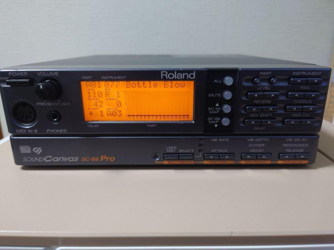 Roland SC-88pro SC88 Pro SOUND Canvas General MIDI sound modules from Japan F/S