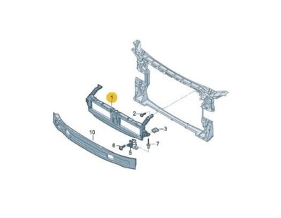 Front Bumper Upper Support Mount Bracket For 2017-2020 Audi A4 – OEM #8W0807771, 1-Year Warranty