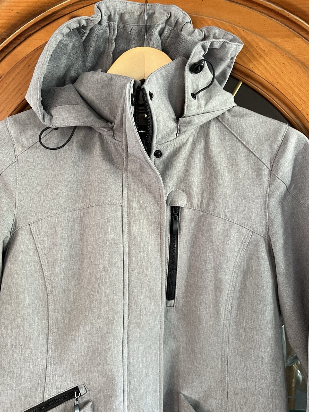 Pendleton Women’s Gray Lined Hooded Full Zip Jack… - image 2