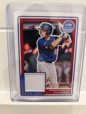 2023 Panini USA Baseball #USAM-JH Jack Hurley Stars & Stripes Material /250