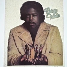 Vintage 1970s Heat Transfer | Barry White | NOS Iron-On T-Shirt Graphic
