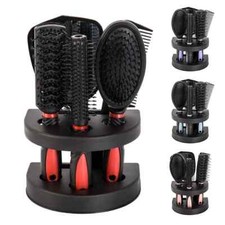 5Pcs/ Set Hair Brush Scalp Massage Comb Women Wet Curly Hair Brush Mirror Tools