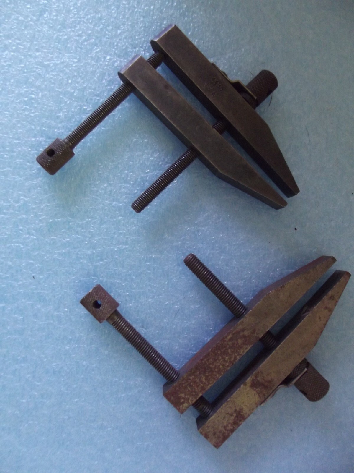Vintage Metal Hand Screw Clamps Lot of 2 eBay