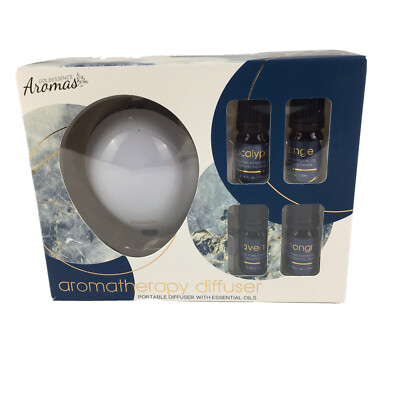 AROMATHERAPY Goldessence Aromas Portable Diffuser with Essential Oils A32