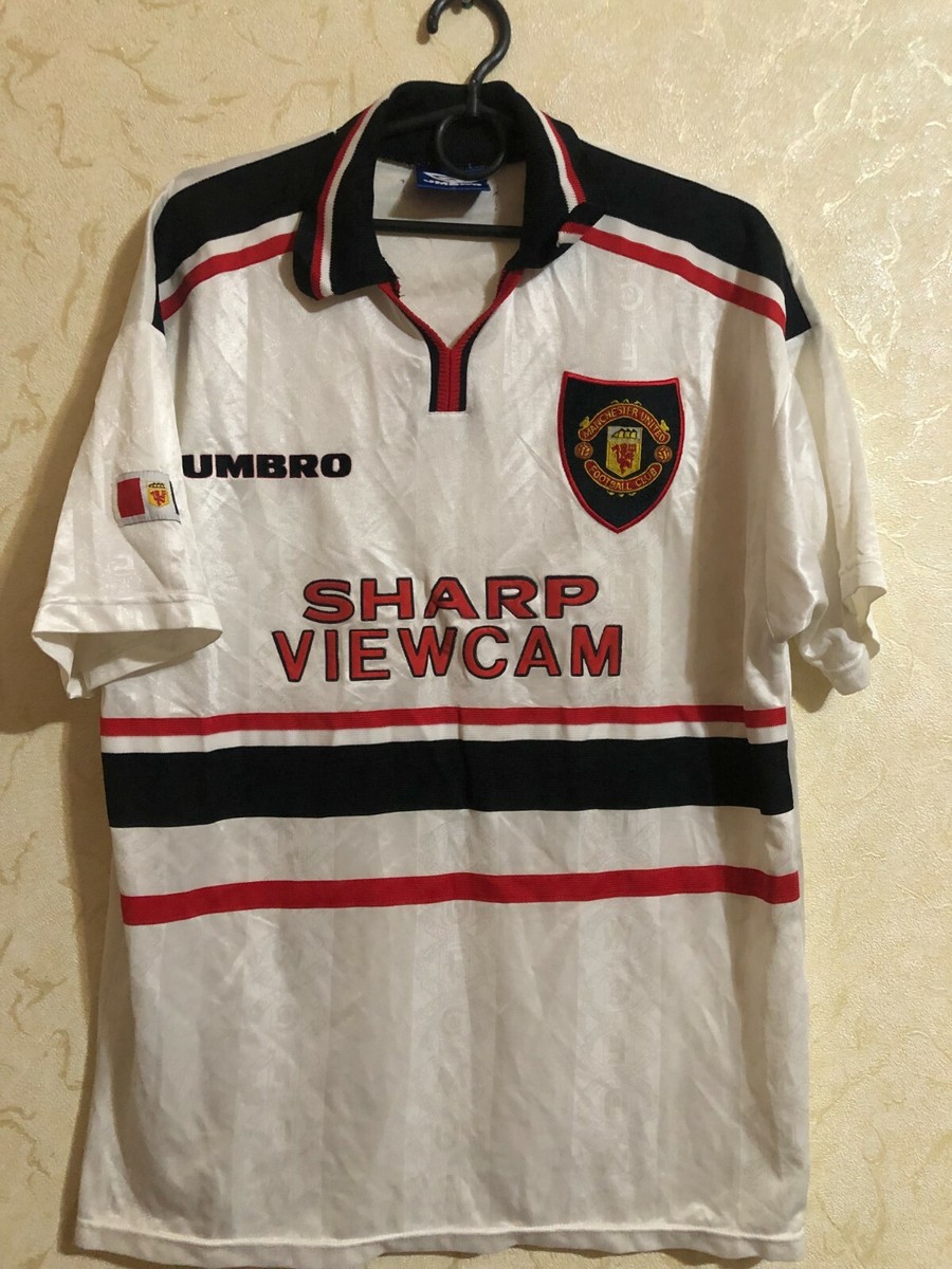 Maillot Extérieur Manchester United 1997/99 – Umbro – Taille 10-11 Ans – Vintage