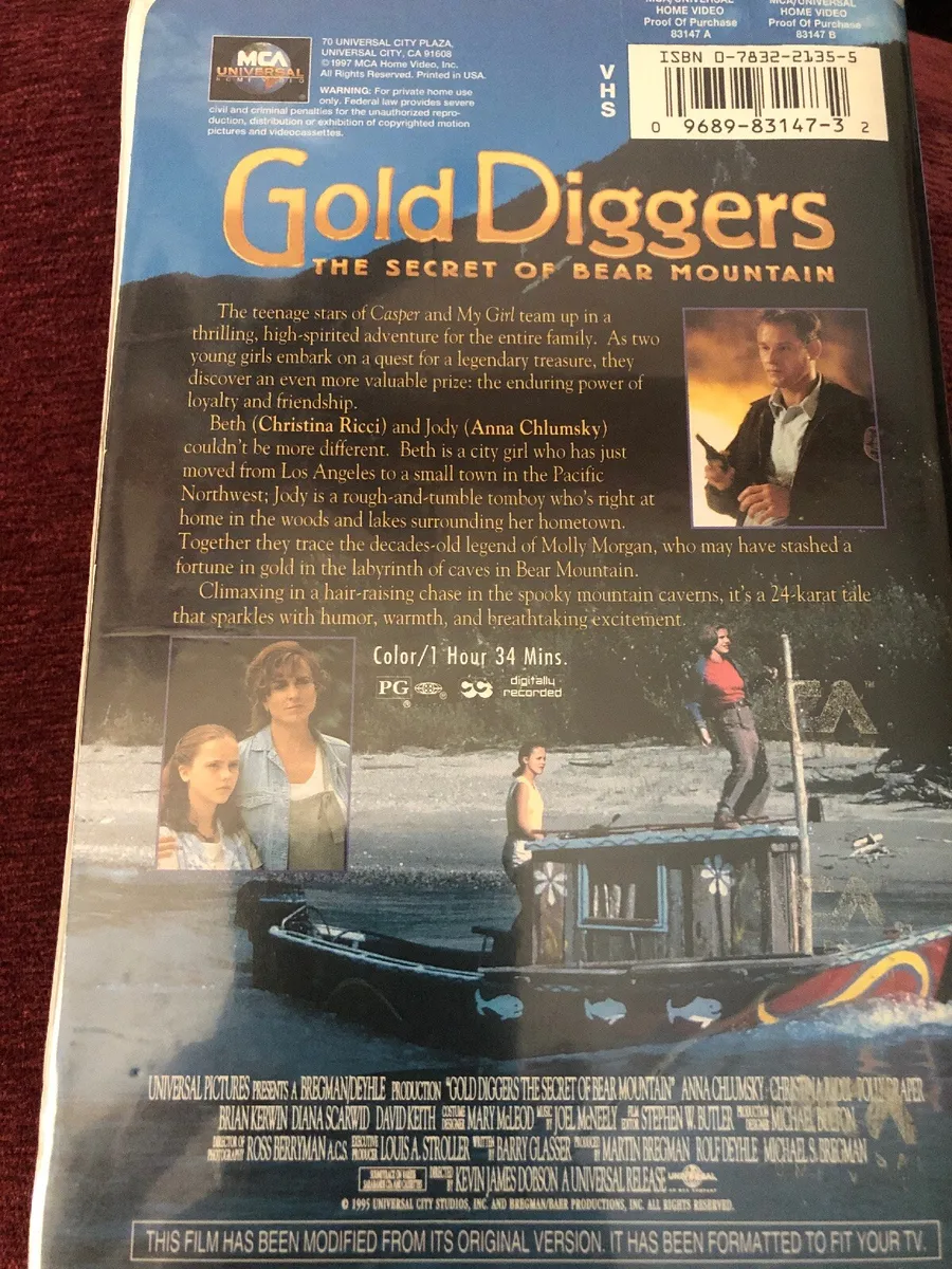 Gold Diggers The Secret Of Bear Mountain 1995 Movie Poster - Black