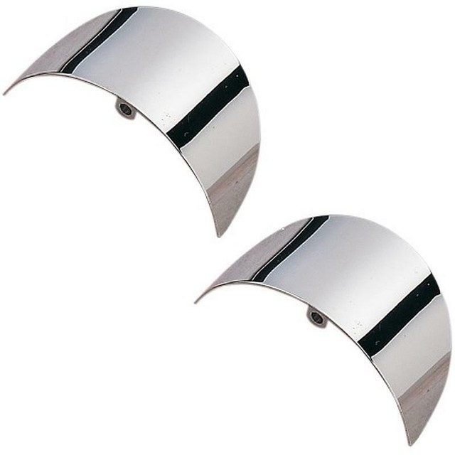 Drag Specialties Turn Signal Visors Harley FLH FLS FLT FX Chrome eBay