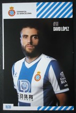 1548 Autogrammkarte David Lopez Espanyol de Barcelona 2019/20